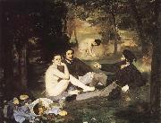Edouard Manet Dejeuner sur I-herbe painting